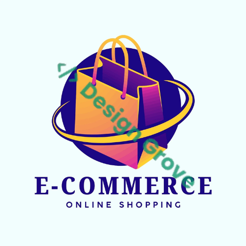 Blue E-commerce Logo